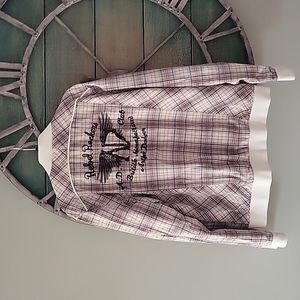 Artful Dodger Plaid Embroidered Back Detail Jacket